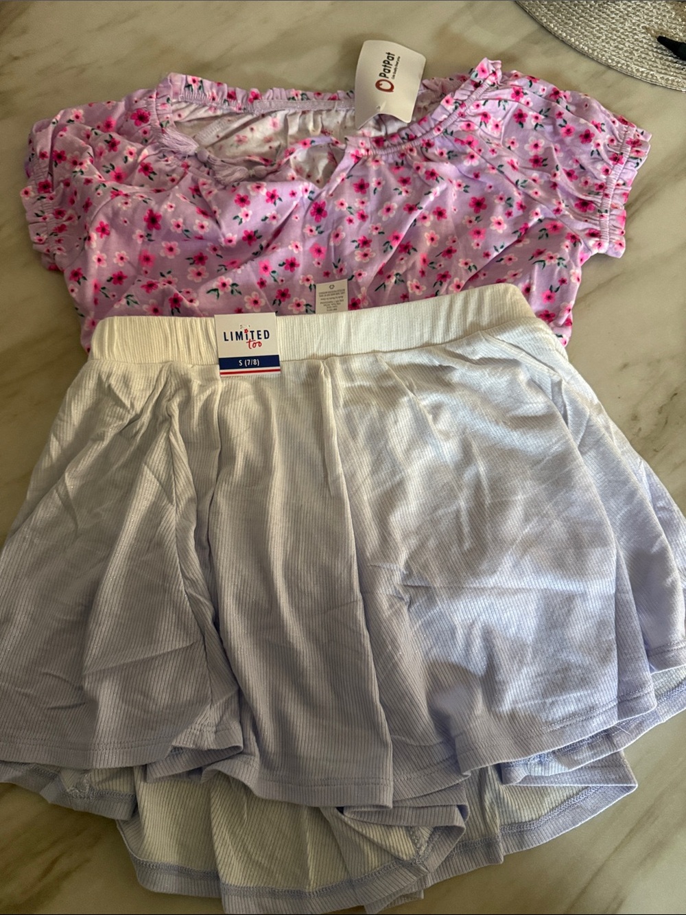 Limited Too Lavender Layered A-Line Skirt